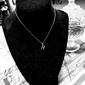 R letter necklace